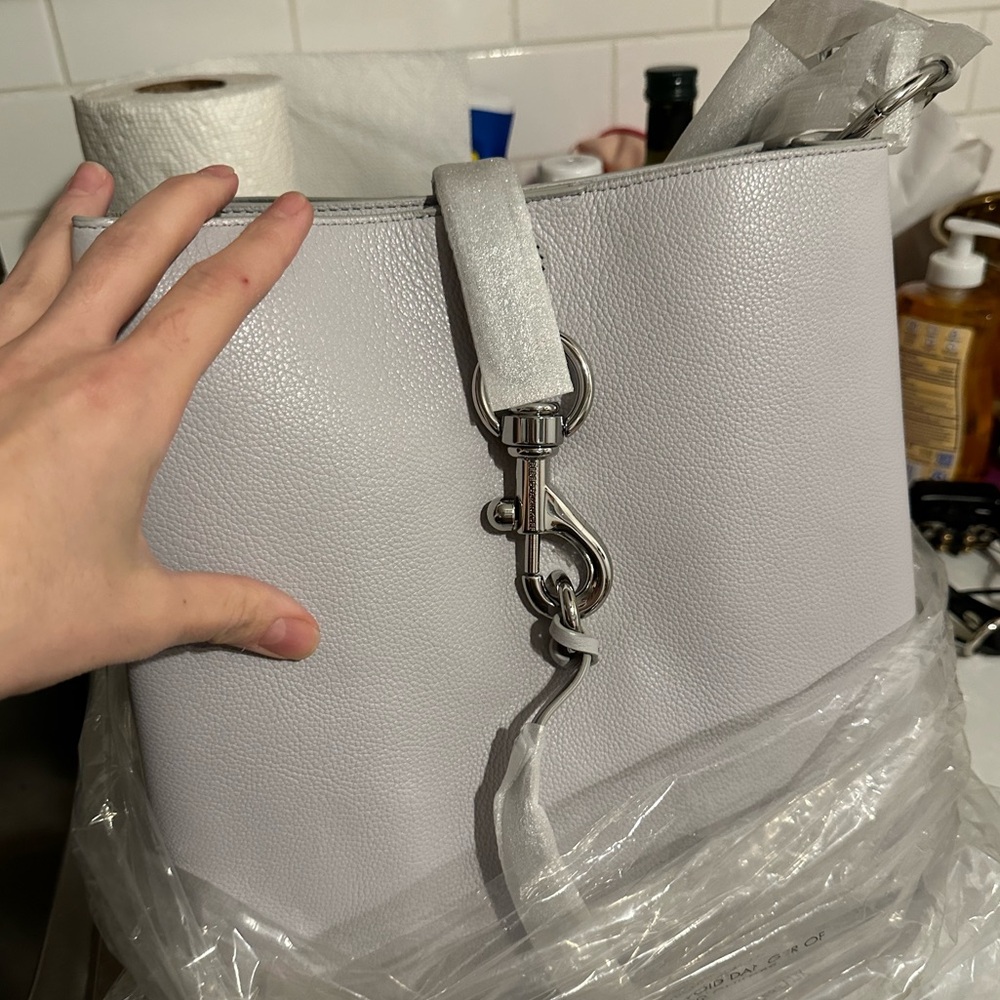 Gorgeous rebecca minkoff grey shoulder bag